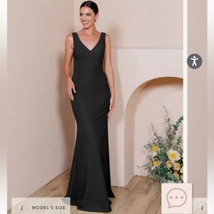 NWT Revelry Dakota Dress in Crepe - black